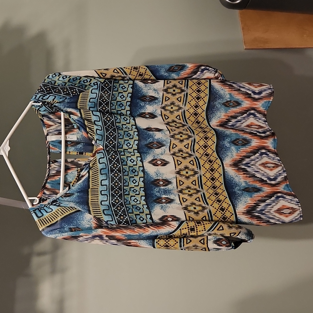 Yetts Los Angeles | Sheer Patterned Blouse - M